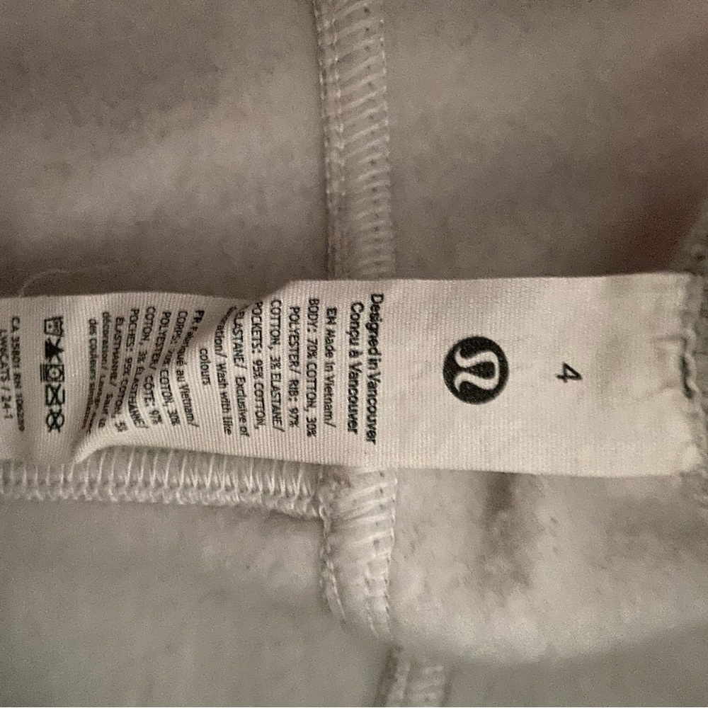 Lululemon Athletica Women’s Light Gray Joggers Size 4 - Picture 3 of 3